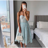 Strapless Lace Dress - Clothing Whore