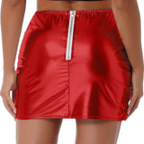 Metallic A-Line Mini Skirt - Clothing Whore