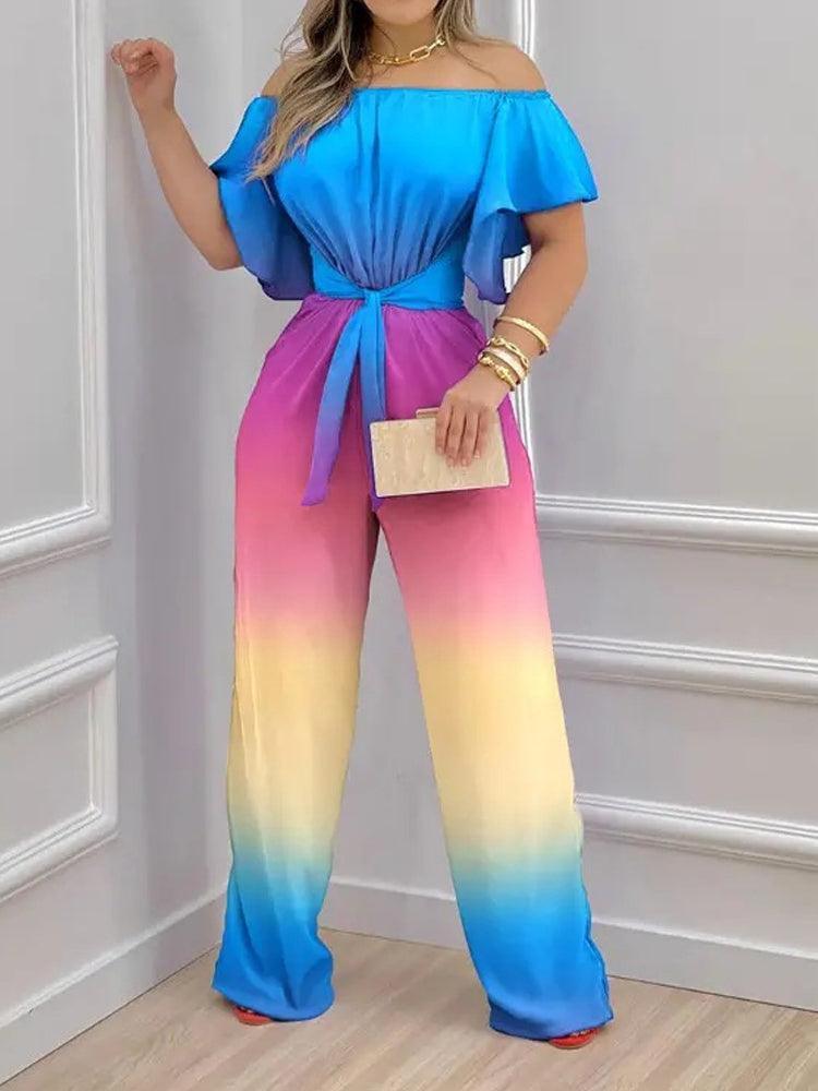 Tie-dye Ruffle Jumpsuit - Clothing Whore