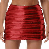 Metallic A-Line Mini Skirt - Clothing Whore