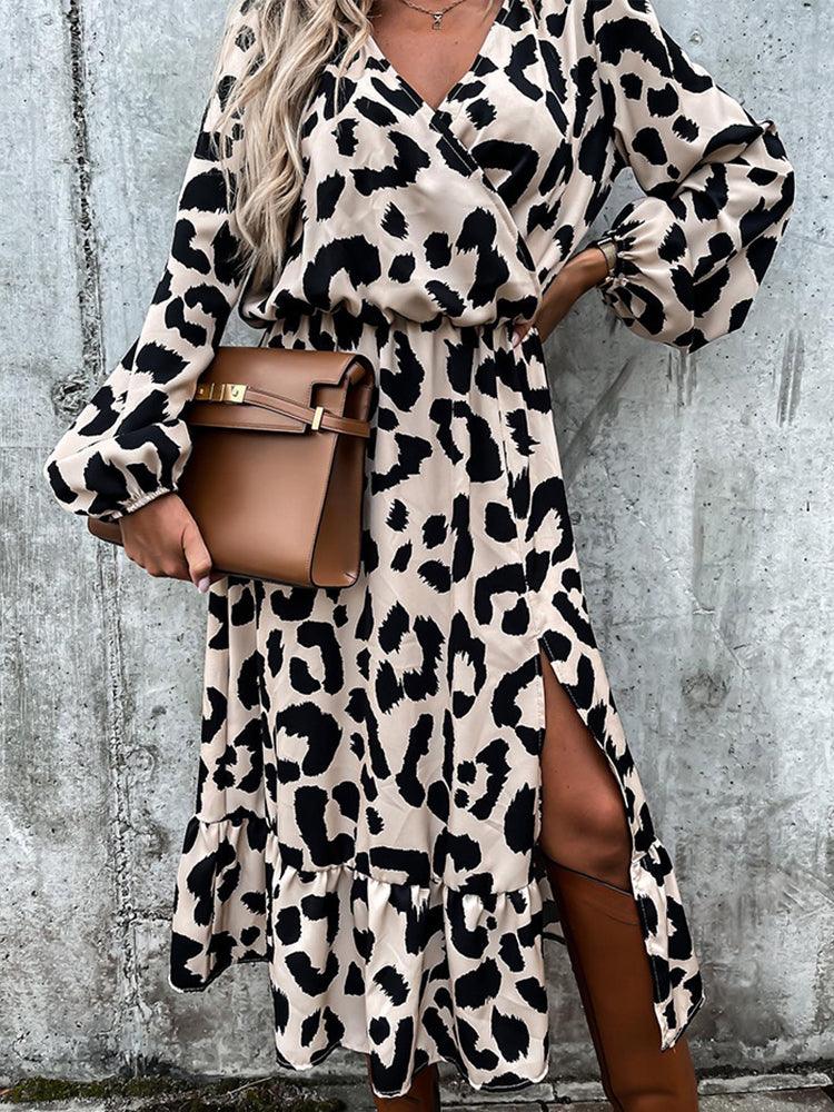 Leopard Midi Dress - Clothing Whore