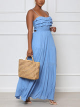 Frilled Ruffles Maxi Dress - Clothing Whore