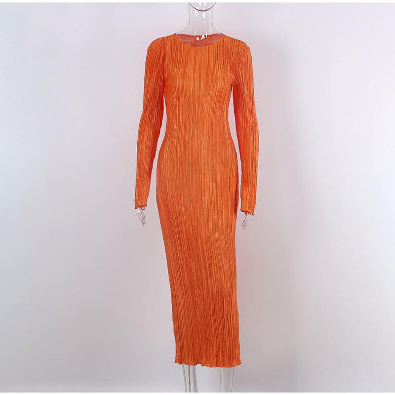 Long Sleeve Bodycon Midi Dress - Clothing Whore