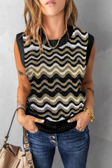 Crochet Sleeveless Vest - Clothing Whore