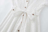 EMBROIDERY White Summer Dress - Clothing Whore