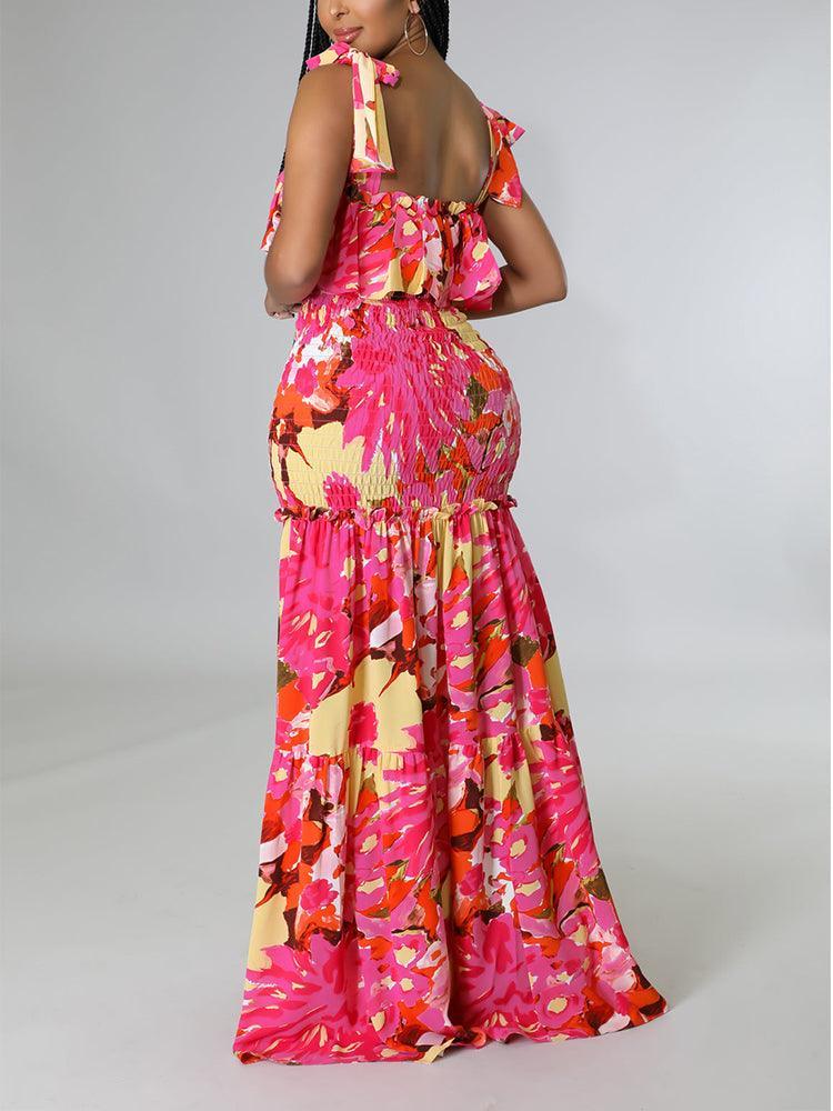 Floral Printed Maxi - Clothing Whore