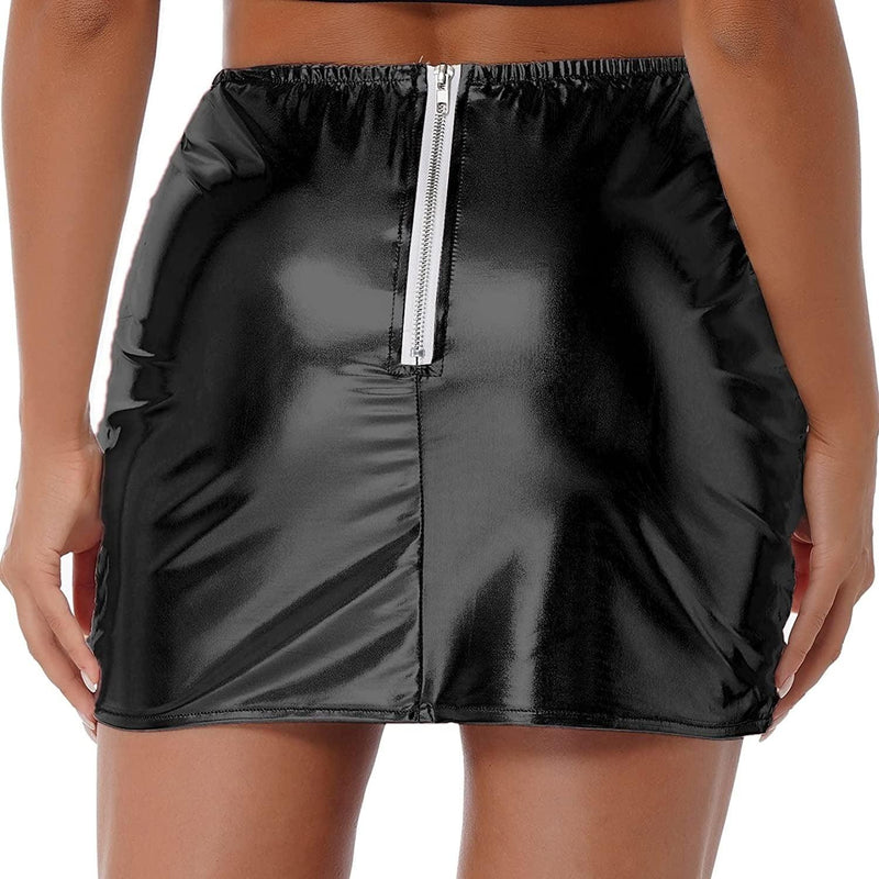 Metallic A-Line Mini Skirt - Clothing Whore