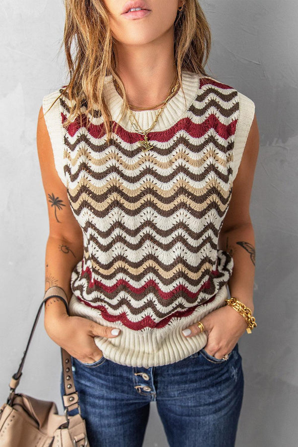 Crochet Sleeveless Vest - Clothing Whore