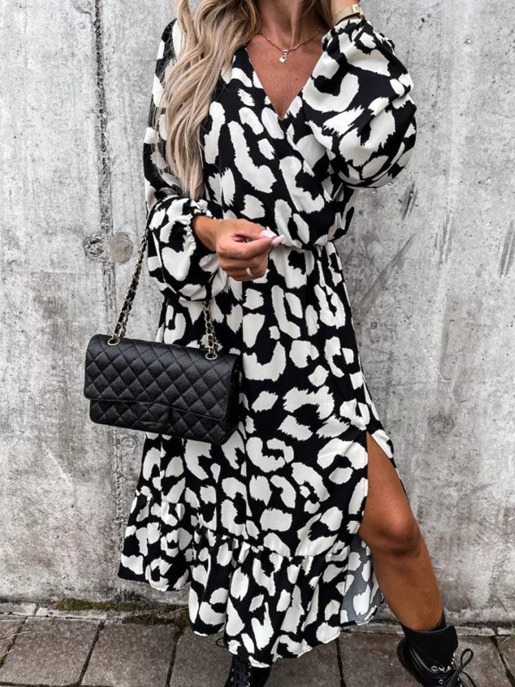 Leopard Midi Dress - Clothing Whore