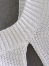 White Turtleneck Knitted - Clothing Whore