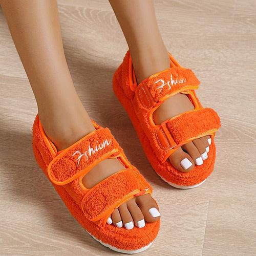 Terry Cloth Sandals - Clothing Whore