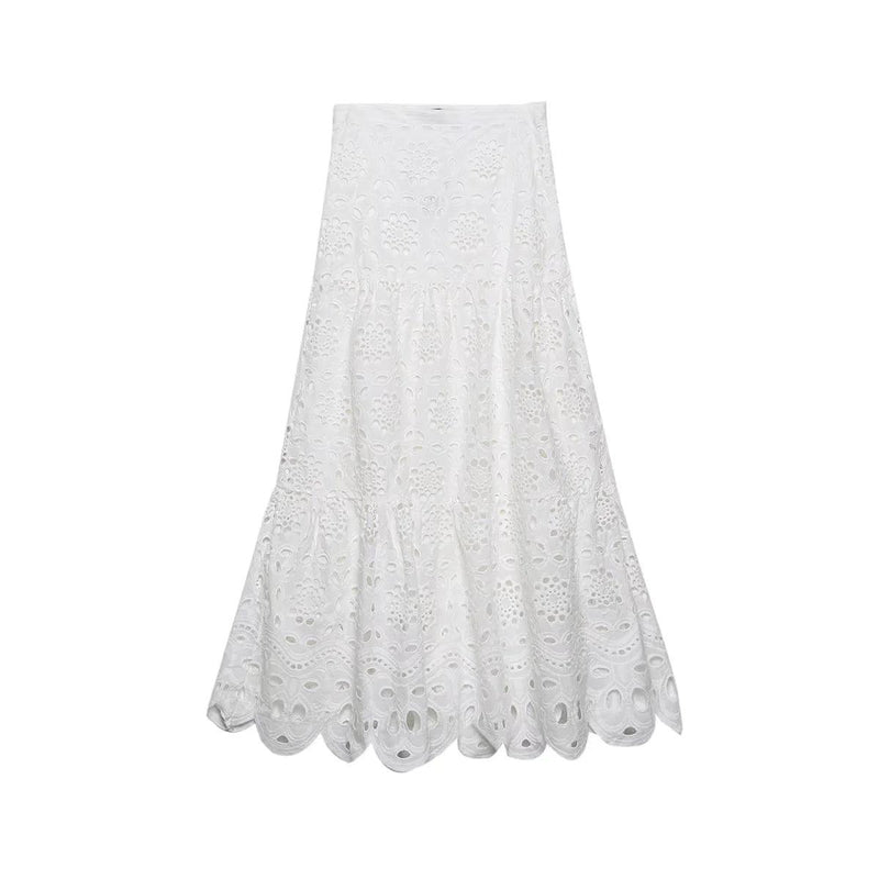 White Lace Dress 2 Pcs Set - Clothing Whore