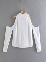 White Turtleneck Knitted - Clothing Whore