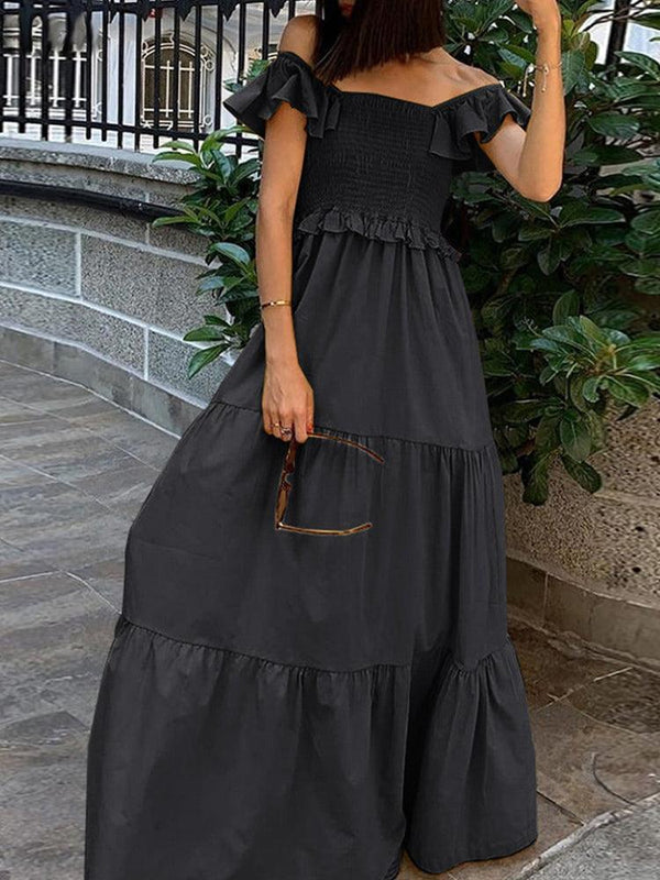 Off Shoulder Beach Long Dress - Clothing Whore