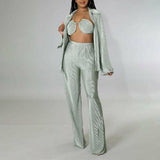 Three Piece Bra Shirt Set - Clothing Whore