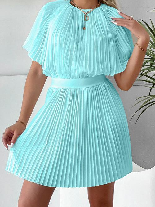 Chiffon Pleated Dress  Dress - Clothing Whore