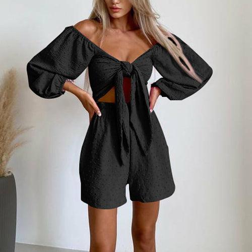 Bowknot Beach Short Suit - Clothing Whore