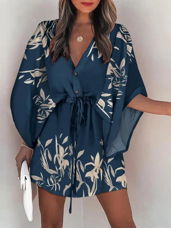 Summer Casual Print Mini Dress - Clothing Whore