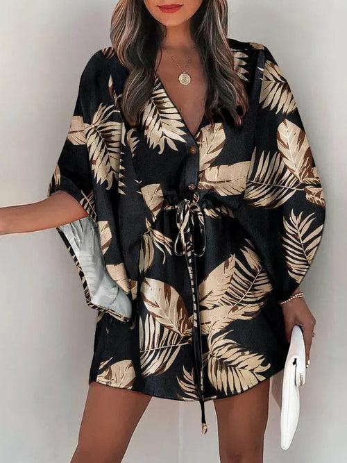 Summer Casual Print Mini Dress - Clothing Whore