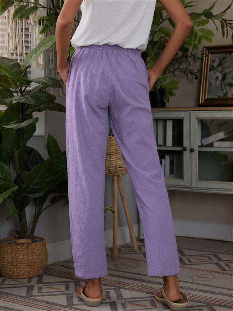 High Waist Trousers Long Pants - Clothing Whore