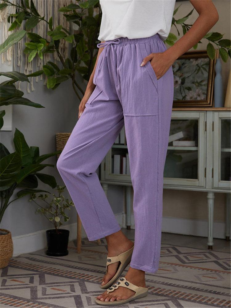 High Waist Trousers Long Pants - Clothing Whore