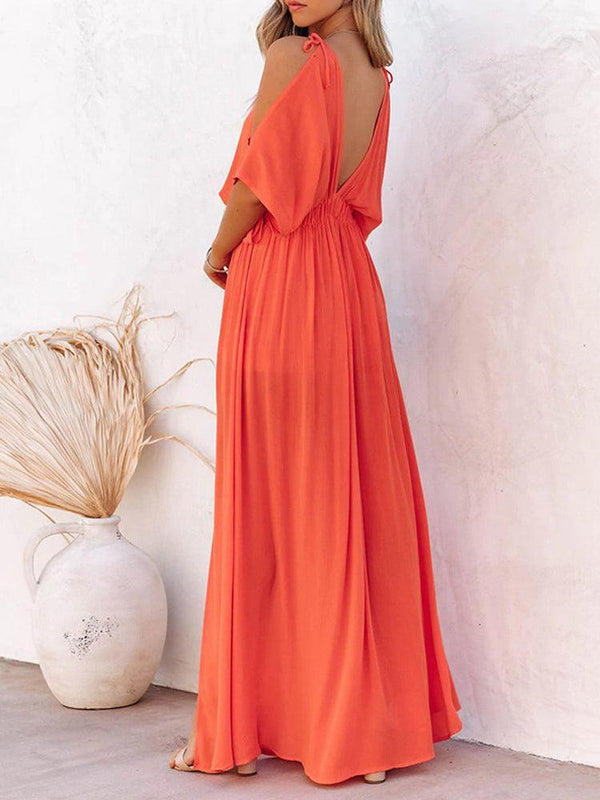 Backless Party Long Dress - Clothing Whore