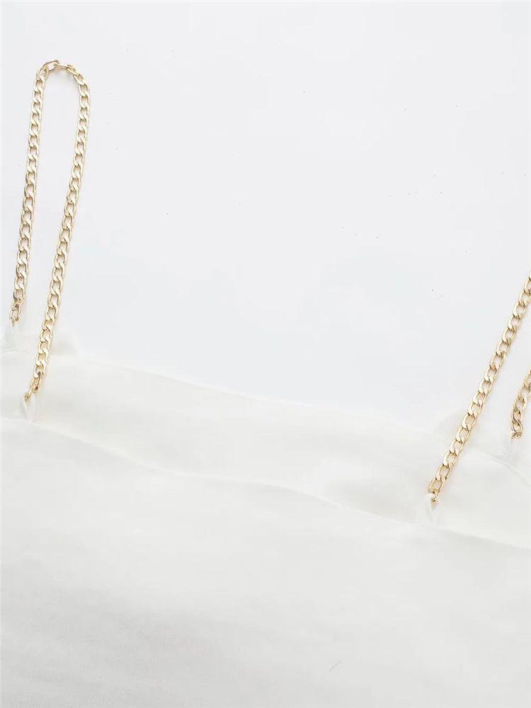 Bow Cropped Camisole - Clothing Whore