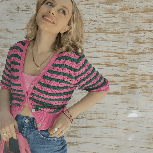 Sweet Pink Knitted Cardigan - Clothing Whore