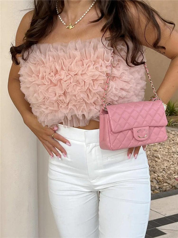 Sweet Pink Crop Top - Clothing Whore