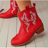 Western Detail Ankle Boots - Clothing Whore