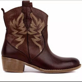 Western Detail Ankle Boots - Clothing Whore