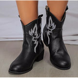Western Detail Ankle Boots - Clothing Whore