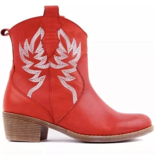 Western Detail Ankle Boots - Clothing Whore