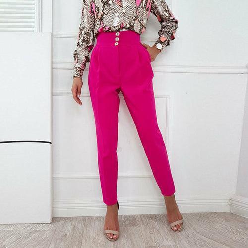 Button Suit Pencil Pants - Clothing Whore