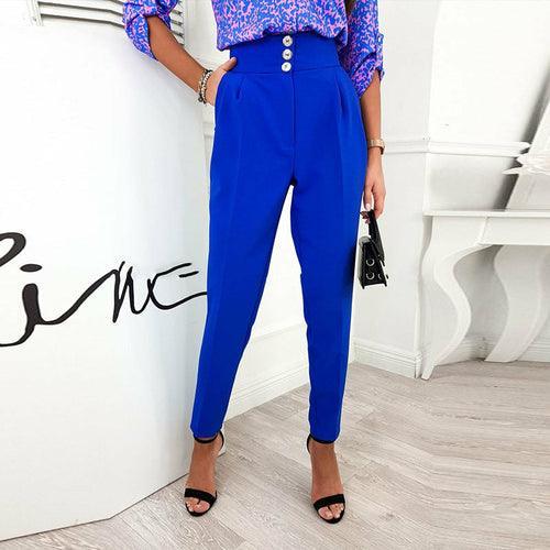 Button Suit Pencil Pants - Clothing Whore