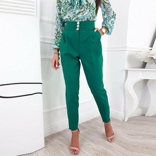 Button Suit Pencil Pants - Clothing Whore