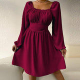 Square Collar Beach Dress - Clothing Whore