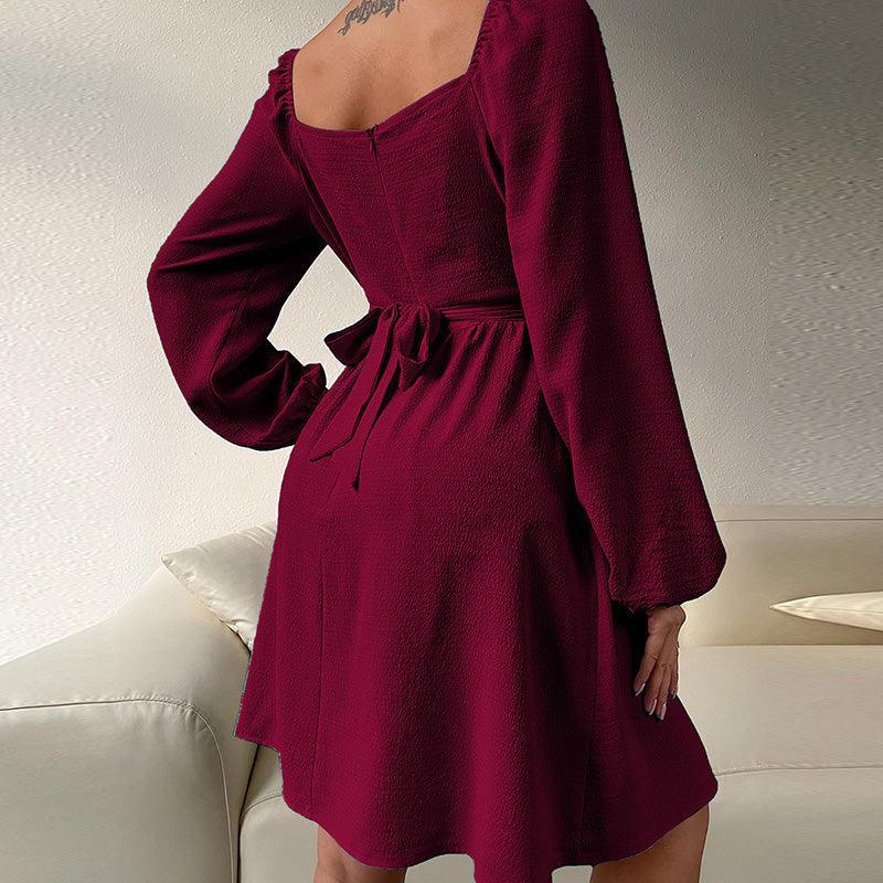 Square Collar Beach Dress - Clothing Whore