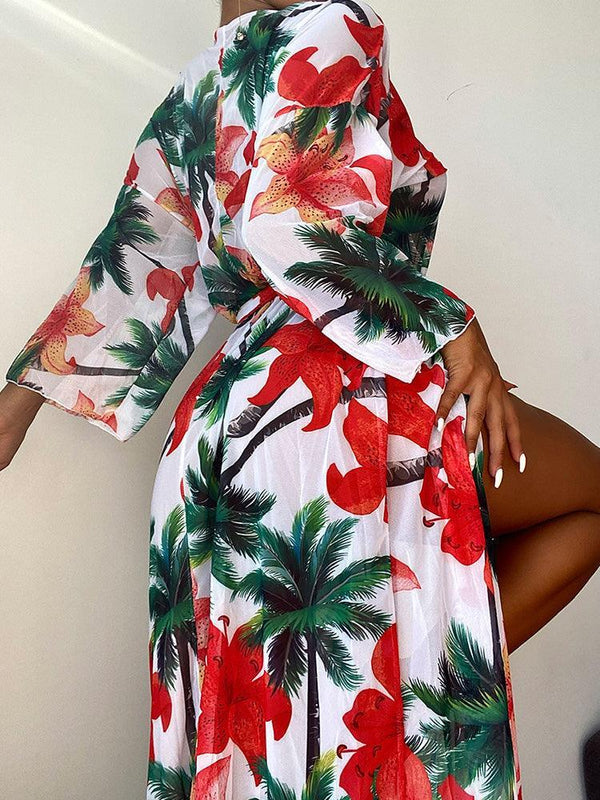 Print Cover Up Dress - Clothing Whore