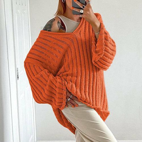 Hollow Out Sweater - Clothing Whore