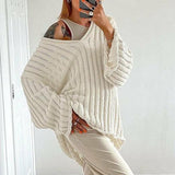 Hollow Out Sweater - Clothing Whore