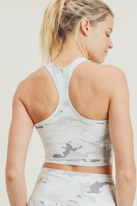 Snow Camo Sport Crop Top - Clothing Whore