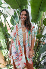 Colorful Splatter Kimono - Clothing Whore