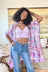 Colorful Splatter Kimono - Clothing Whore