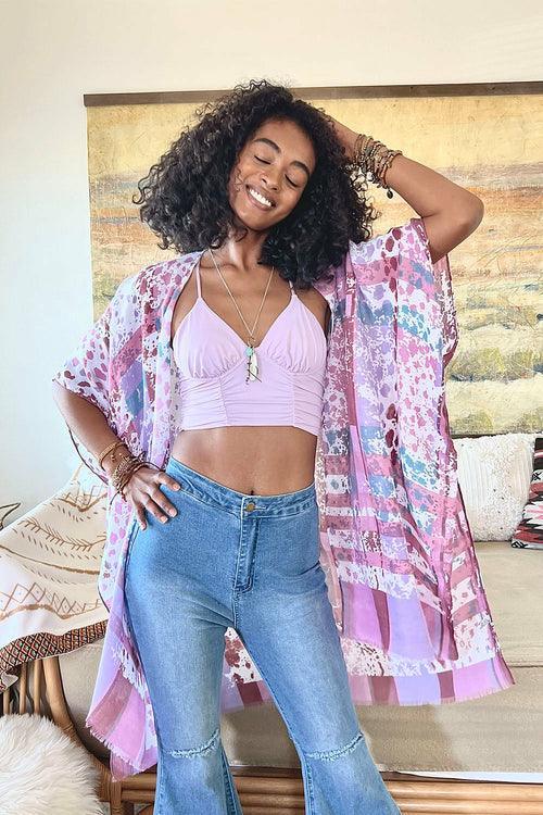 Colorful Splatter Kimono - Clothing Whore