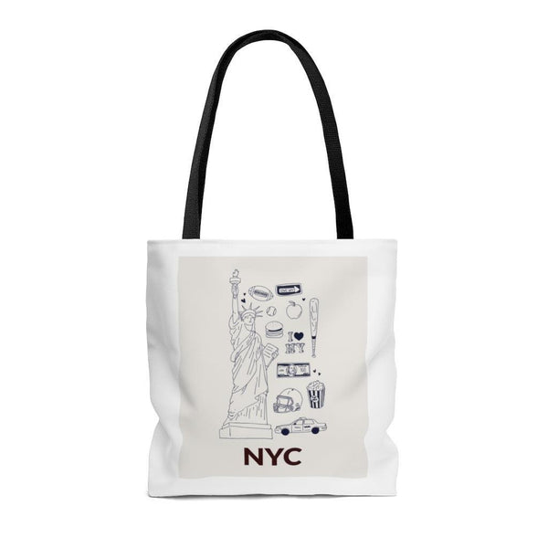 Symbols of NYC Everyday Tote Bag Medium - Clothing Whore