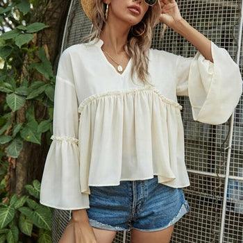 Seam Detail Blouse - Clothing Whore