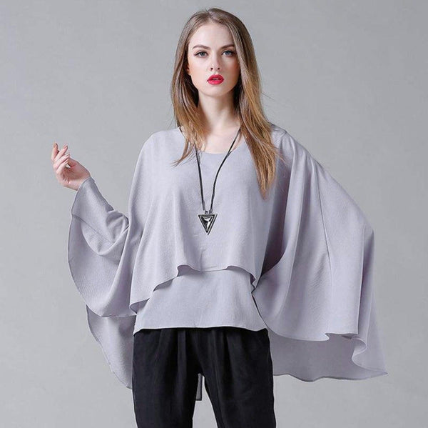 Layered Chiffon Top - Clothing Whore