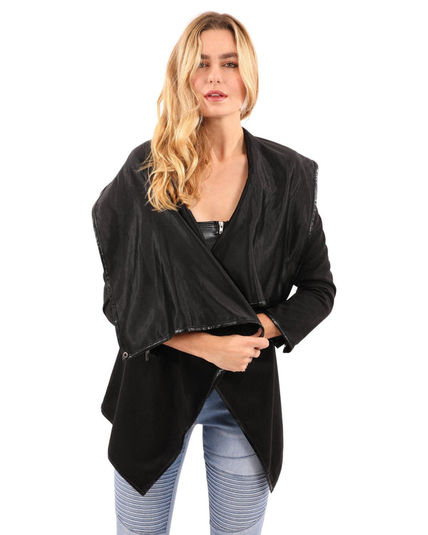 Drape Collar Jacket - Clothing Whore