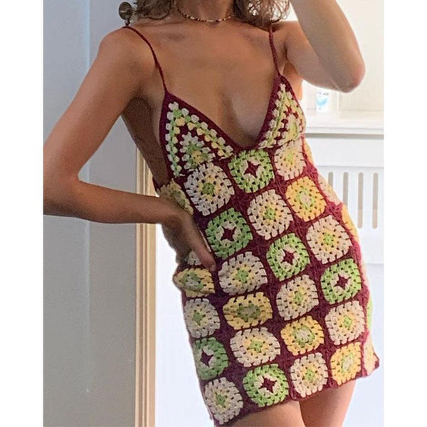 Crochet Sling Dress - Clothing Whore